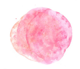 Pink circles watercolor texture background - 133085655