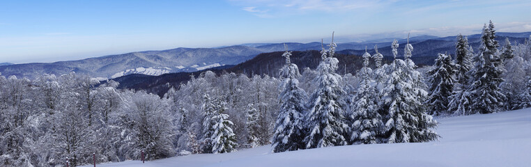 Snow and mountains