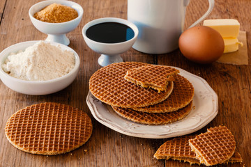 Stroopwafels, typical waffles from Holland