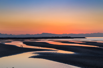 真玉海岸の夕景