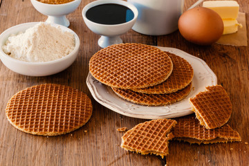 Stroopwafels, typical waffles from Holland