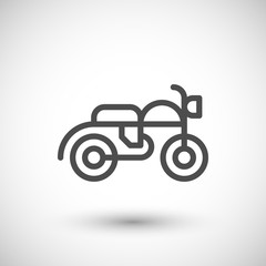 Motorcycle line icon