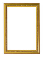 Gold vintage frame. Elegant vintage gold/gilded picture frame wi