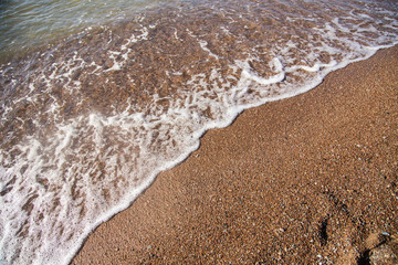 A beautiful landscape of dunes on the coastline of Baltic sea
