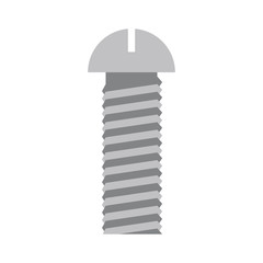 Iron Bolt isolated. Fastening on white background