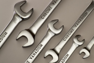 wrench, working wrench, wrench metal, set of wrenches, repair, tools.