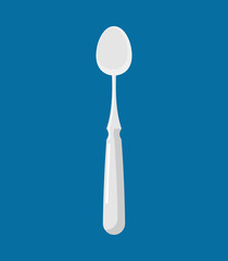 Spoon isolated. Kitchen cutlery for eating. silverware