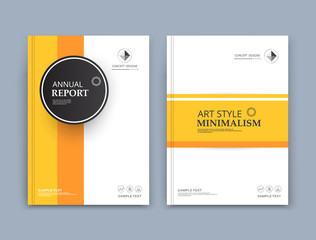 Abstract composition. Black circle, yellow square texture. Stripe part flyer font construction. White brochure title sheet. Creative round figure icon surface. Horizontal box block section banner form