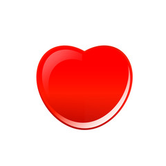 Red heart vector