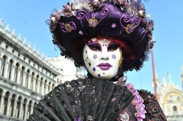 Venice carnival costume and mask.12.Feb.2013