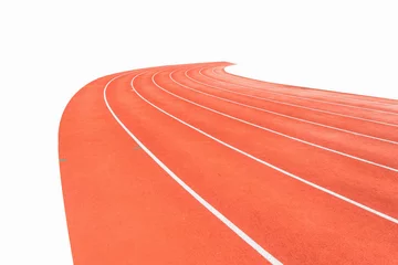 Gordijnen Running track ,  white background. © FocusStocker