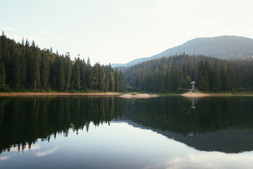 Fototapeta na wymiar Lake Synevir in the Carpathians. Ukraine