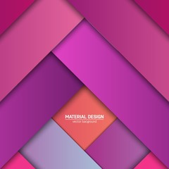 Vector material design background. Abstract creative concept layout template. For web and mobile app, paper art illustration, style blank, poster, booklet. Motion wallpaper element. Flat ui.
