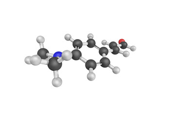 3d structure of 4-Dimethylaminocinnamaldehyde, an aromatic hydro