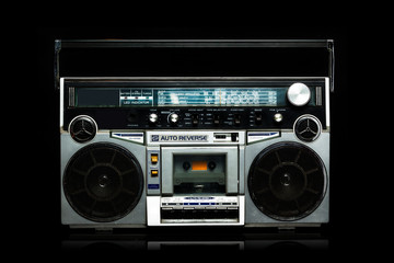 Silver Radio Cassette