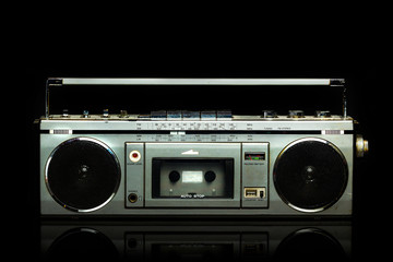 Silver Radio Cassette