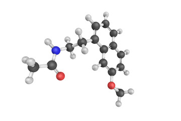 3d structure of Agomelatine is a melatonergic antidepressant. It