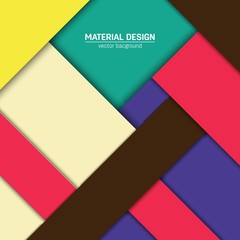 Vector material design background. Abstract creative concept layout template. For web and mobile app, paper art illustration, style blank, poster, booklet. Motion wallpaper element. Flat ui.
