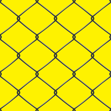 Metallic wired Fence seamless pattern

