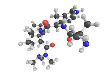 3d structure of anamorelin, also known as anamorelin hydrochlori