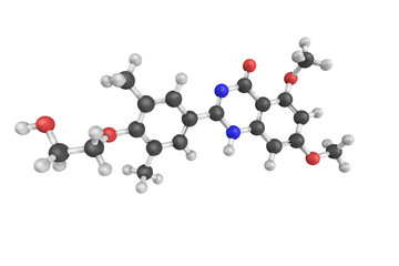 3d structure of Apabetalone, an orally available small molecule