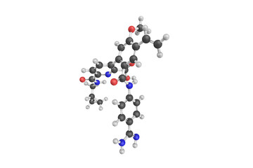 3d structure of Avoralstat, a small-molecule compound for the or