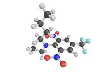 3d structure of benfluralin, a herbicide of the dinitroaniline c