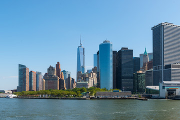 Fototapeta na wymiar New York Manhattan - Skyline, Financial Destrict
