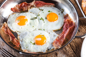 Frühstück Tisch Spiegelei 