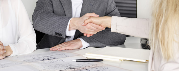 Shaking hands
