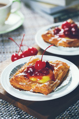 cherry tart for tea break