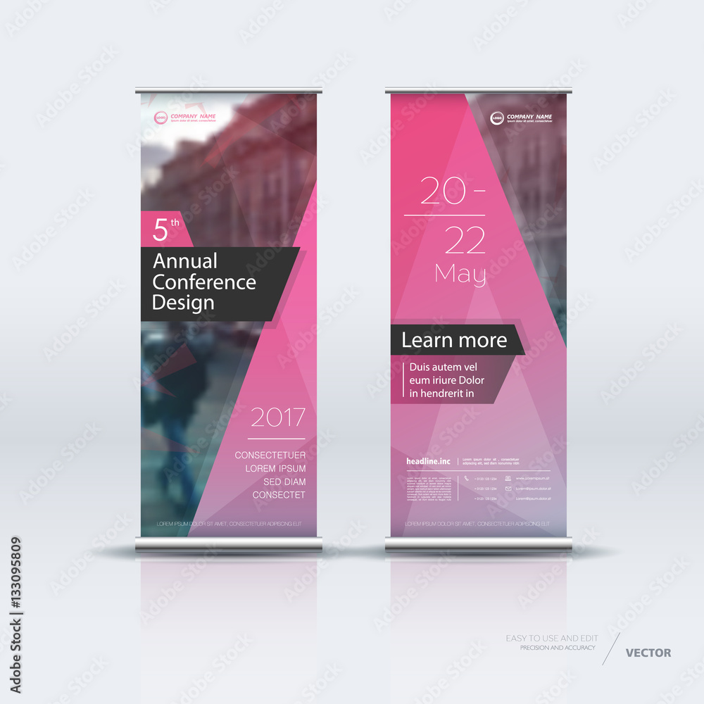 Canvas Prints vertical banner template design