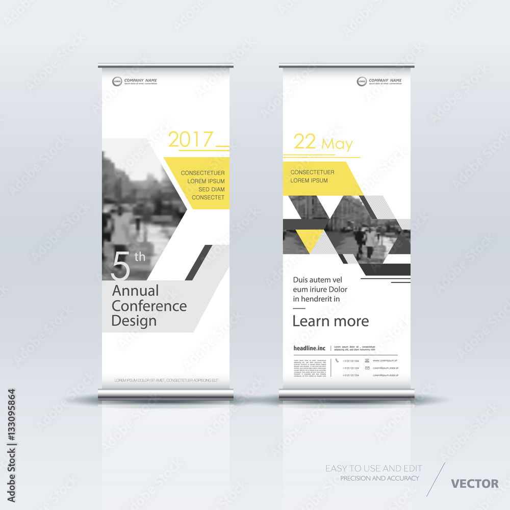 Canvas Prints vertical banner template design
