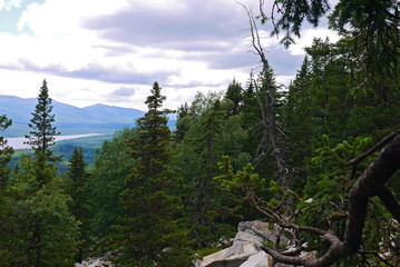Stunning views of National Park. National Park Zyuratkul, Chelyabinsk oblast, Russia.