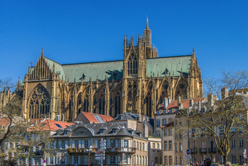 Fototapeta premium Cathédrale Saint Etienne de Metz