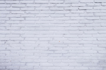 White vintage brick wall texture and background