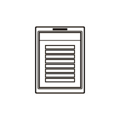 Tablet icon. Device gadget technology and electronic theme. Isolated design. Vector illustration