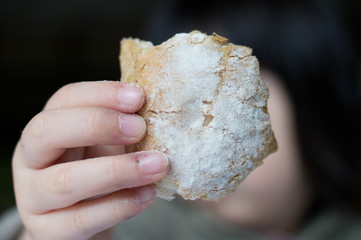 The bitten bread