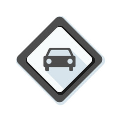 Car Warning Sign illustration