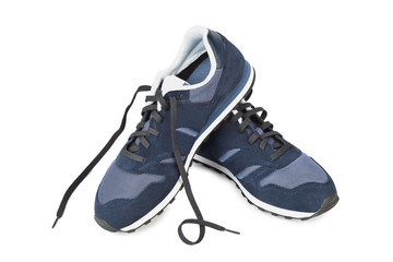 Blue sneakers