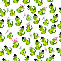 Obraz premium cute crocodile or alligator