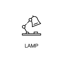 Lamp line icon