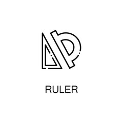 Ruler line icon