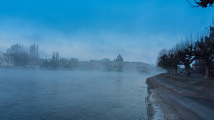 Nebel über dem Konstanzer Trichter