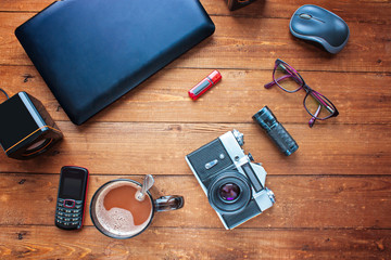 Equipment for work. Different objects and technically difficult