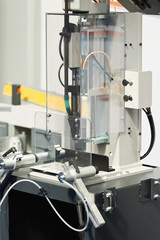 Window profile processing machine
