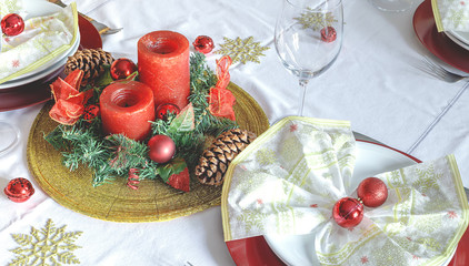 Christmas Family Dinner Table