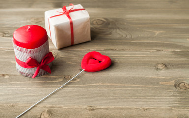 decorations for Valentine's Day, a holiday romance and love.