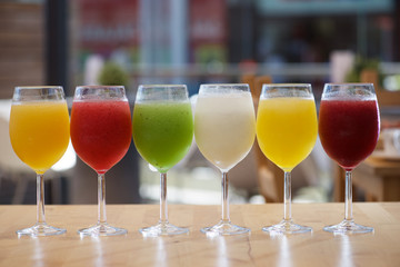 Slush drink view