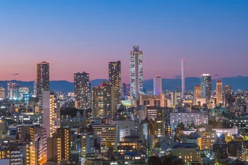 Foto op Plexiglas Tokyo city skyline at sunset © f11photo